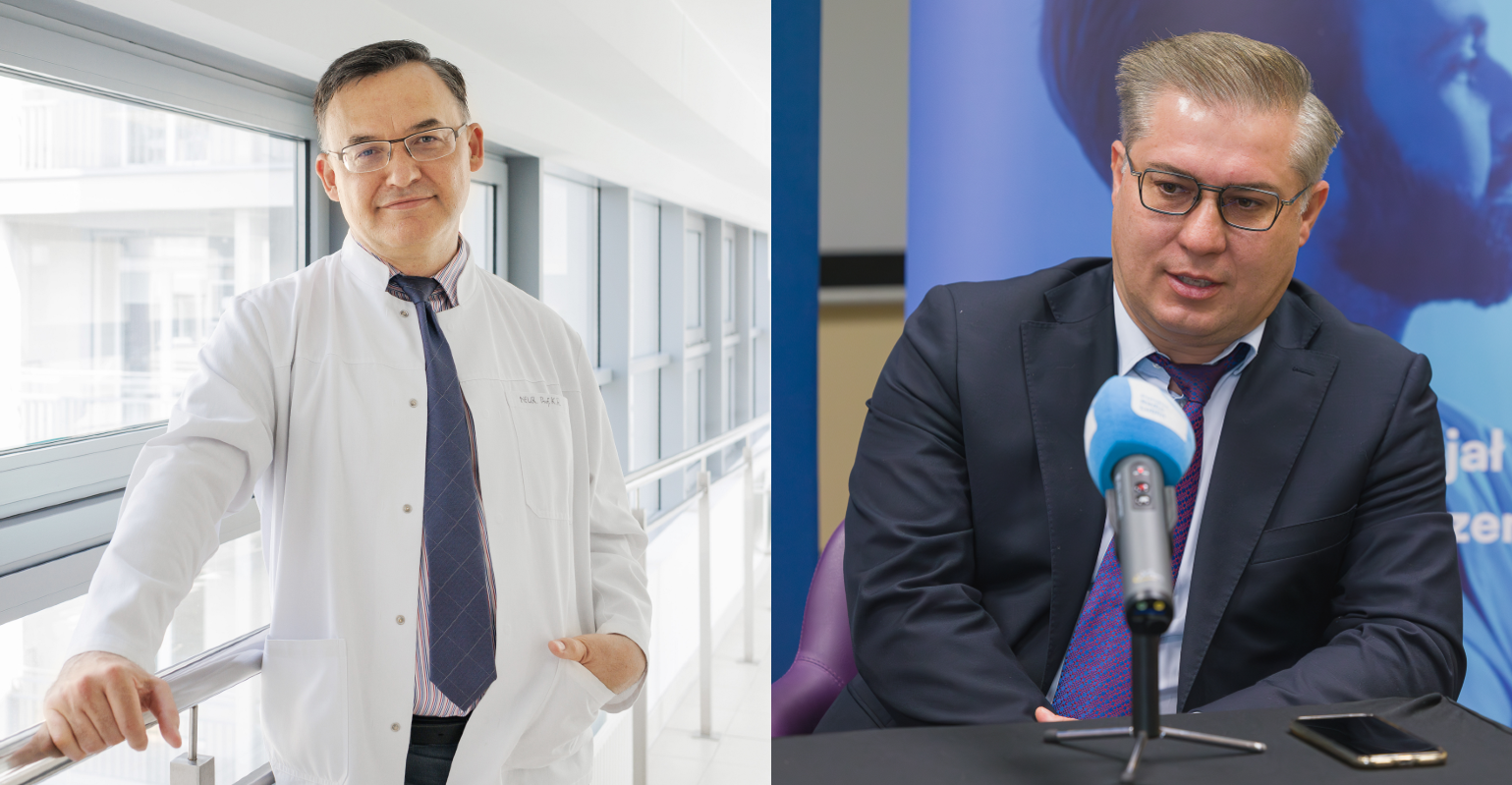Profesorowie Konrad Rejdak i Krzysztof Giannopoulos na Liście Stu