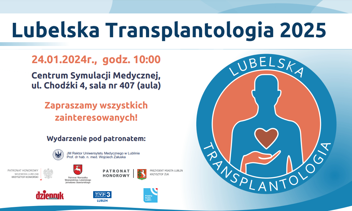 Zapraszamy na konferencję Lubelska Transplantologia 2025